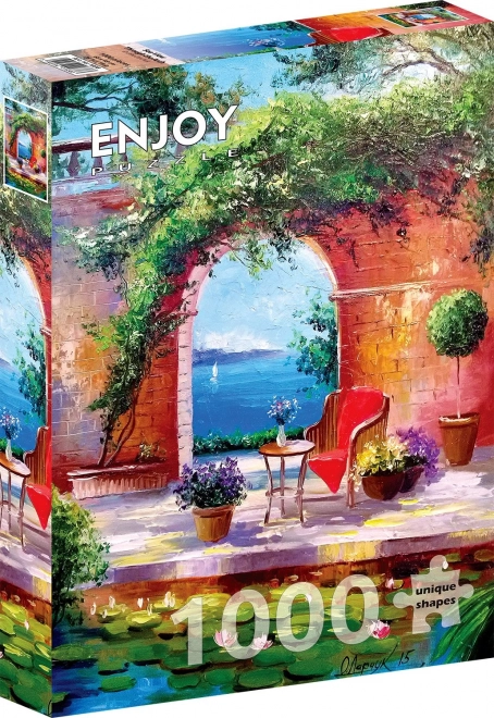 Enjoy Sea View Through Arch Puzzle 1000 Pieces