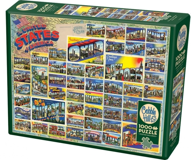 Cobble Hill American Historic Postcards Puzzle 1000 Pieces