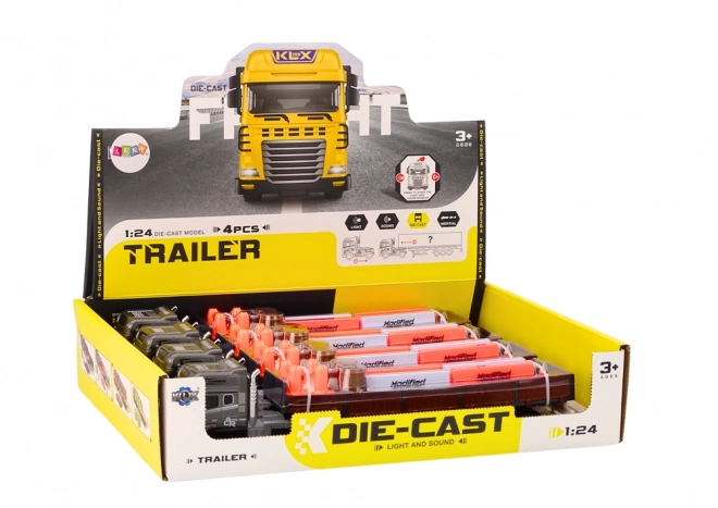 Truck with Trailer 1:24 Accessories Lights and Sounds