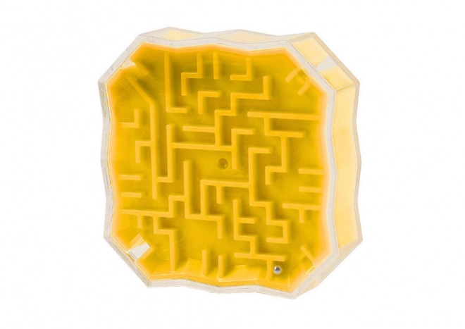 Logic Puzzle Yellow Maze Ball Game