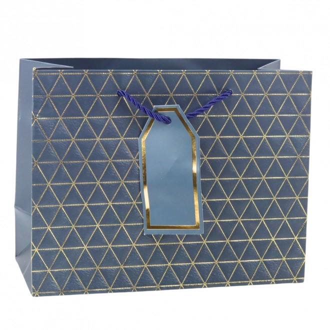 Borsa regalo con linee dorate