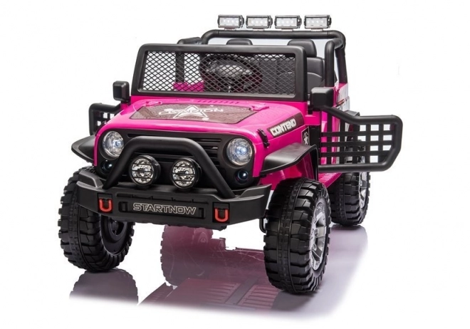 Pink Battery-Powered Ride-On Car