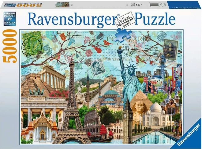 Ravensburger Puzzle Collage of Metropolises 5000 Pieces