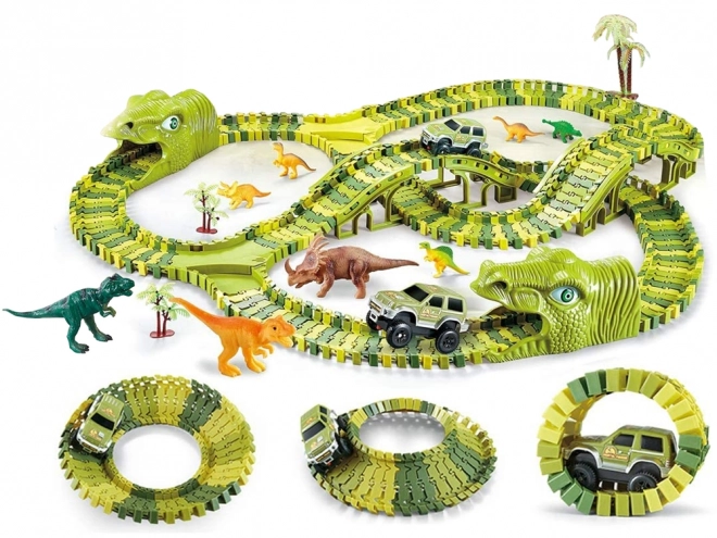 Dinosaur Park Playset with Track and Figures