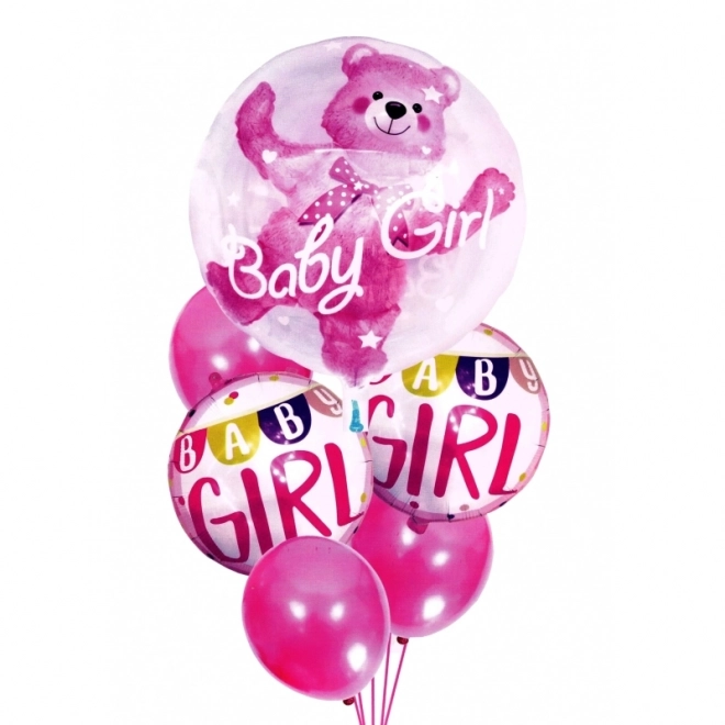 Pink Baby Shower Balloons for a Girl