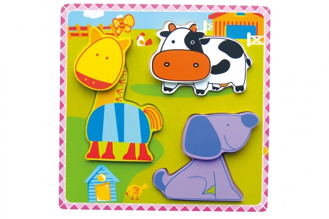 Wooden Puzzle - Farm Animals