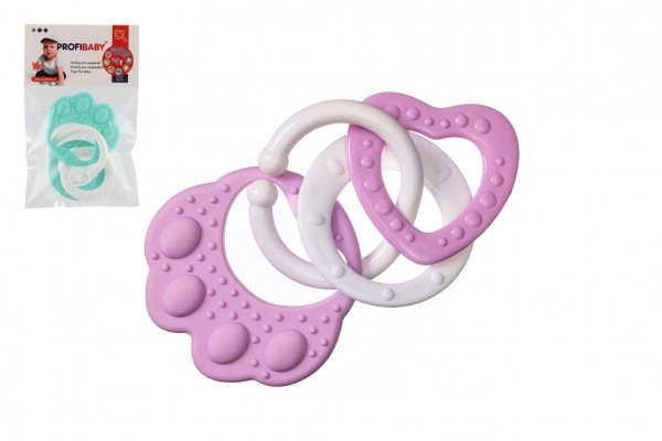 Bear Paw Silicone Baby Teether with Danglers