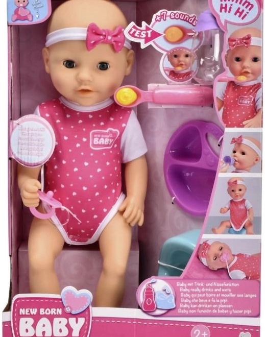 Poupée Nouveau-Né Affamé 38 cm