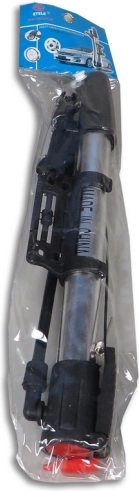 Compact Silver Bicycle Pump MADE