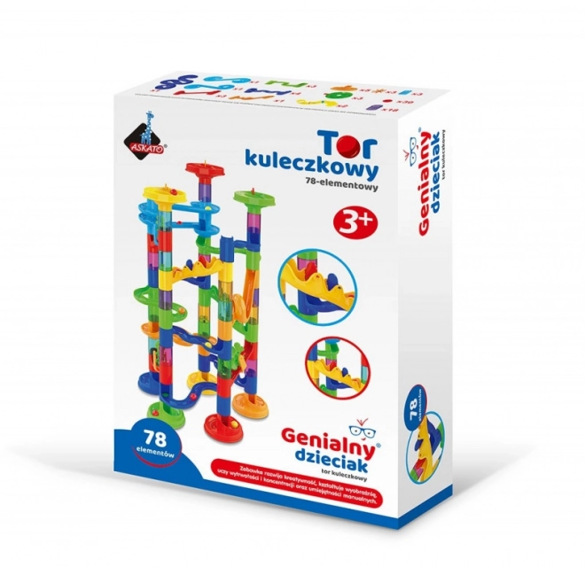 Marble Run Set with 78 Pieces