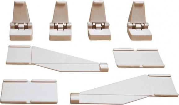 Barrier holders for guardrails for CARRERA EVOLUTION, DIGITAL 132 and DIGITAL 124 slot car tracks