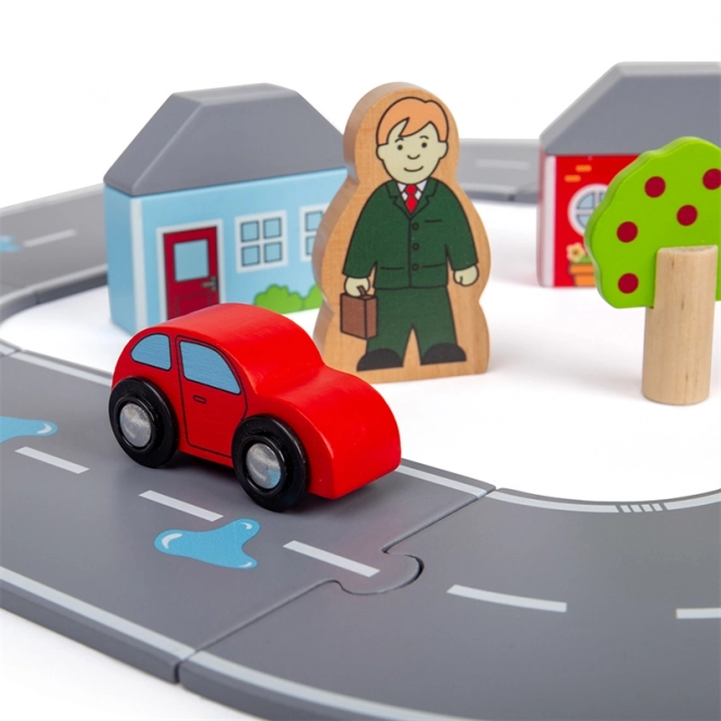 Wooden Figure Eight Road Set