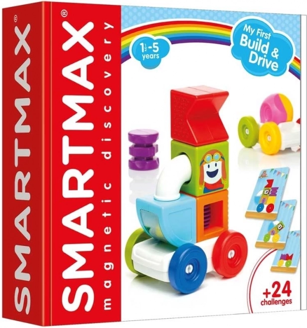 SmartMax My First Magnetic Building Set with 2-in-1 Car