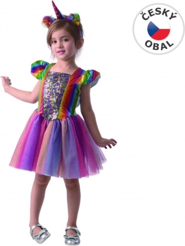 Carnival Unicorn Dress for Children 92-104 cm