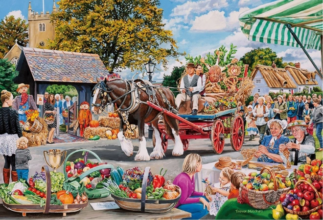 Gibsons Village Celebrations Puzzle Set 4x500 Pieces