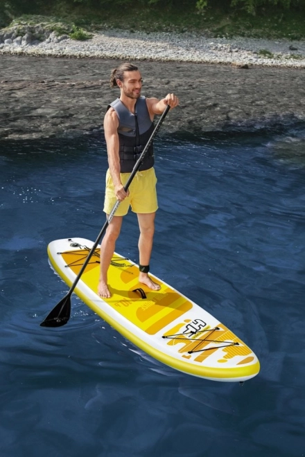 Yellow Hydro-Force Paddle Board