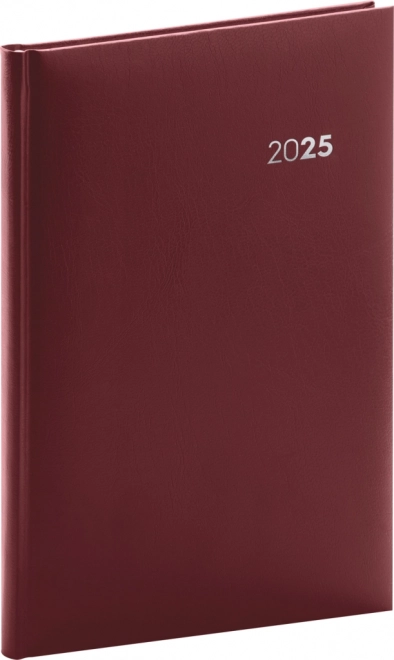 Weekly Planner Balacron 2025 Bordeaux