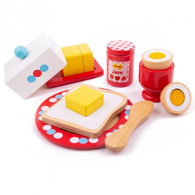 Wooden Breakfast Set by Bigjigs Toys