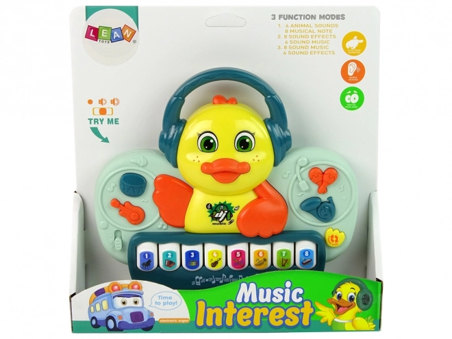 Interactive DJ Duck Piano Toy