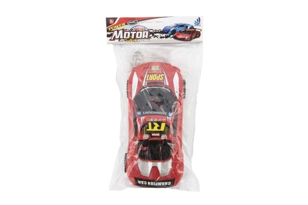 Racing Car Plastic 20cm Friction Powered 2 Colors in Bag