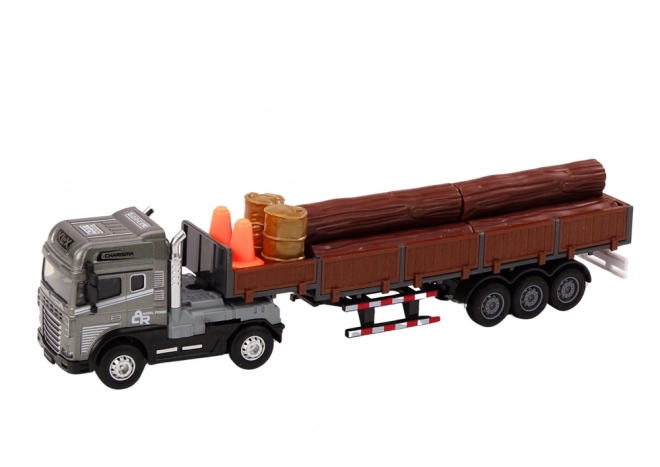 Wood Transport Truck with Sound and Light Effects 1:24 Scale