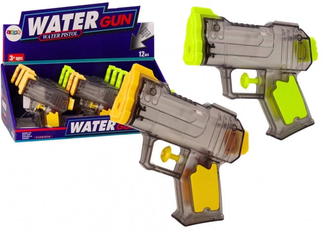 Small Transparent Water Pistol Yellow Orange