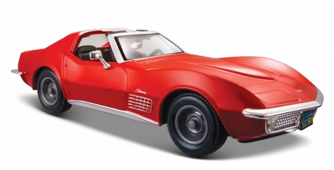 Metal Model Chevrolet Corvette 1970 Red