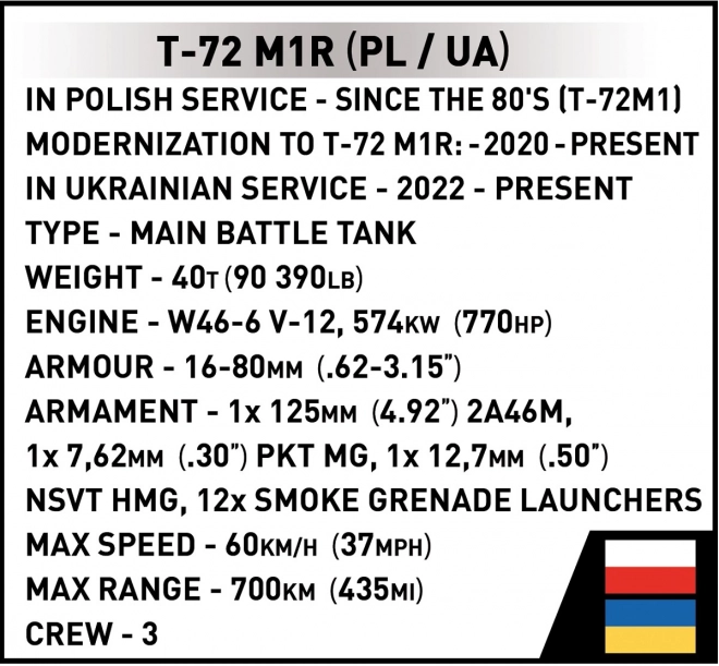 T-72 M1R Armed Forces Building Set