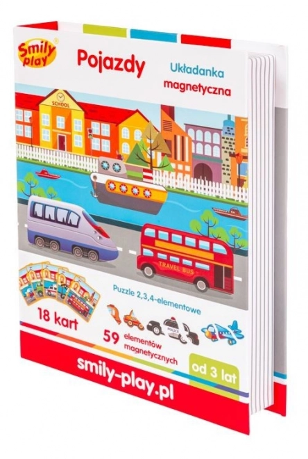 Magnetic Puzzle Vehicles Set