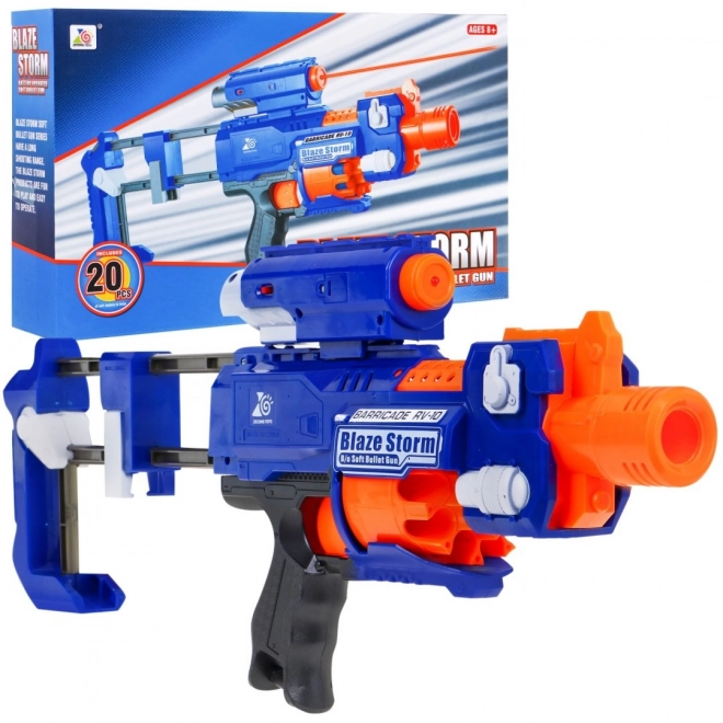 Blaze Storm Child Toy Gun with Foam Bullets and Laser Sight