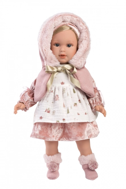 Realistic Doll with Soft Fabric Body - 40 cm