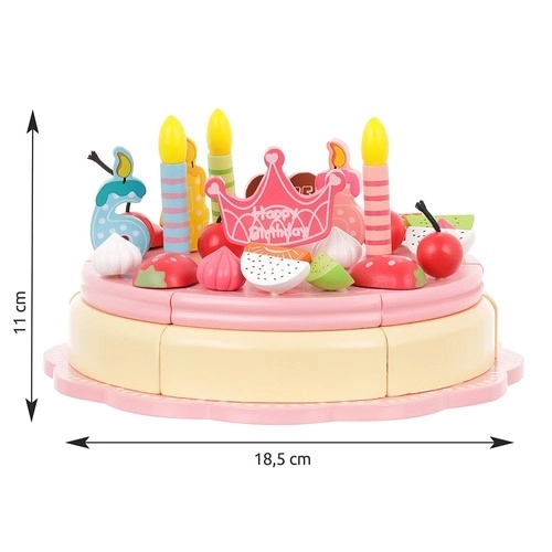 Wooden Birthday Cake Set