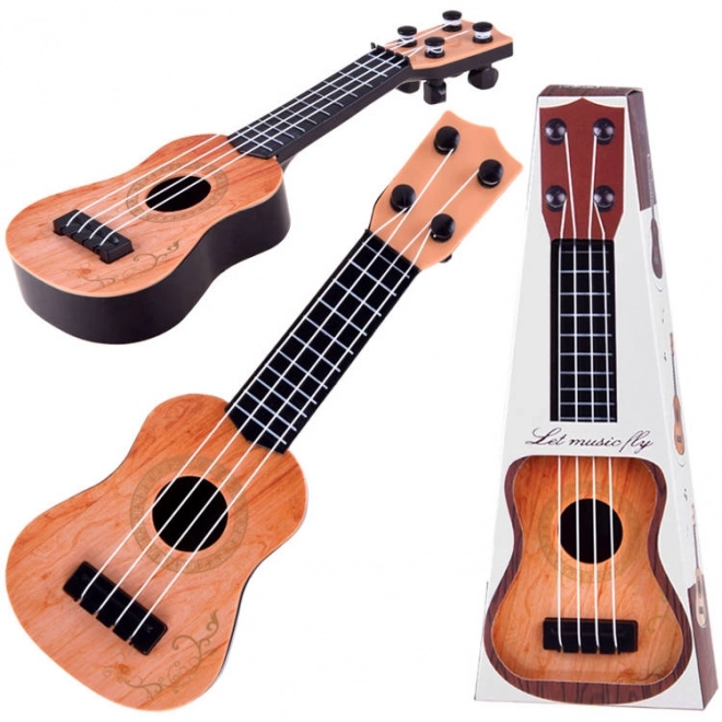 Mini Ukulele Guitar for Kids – Light Brown