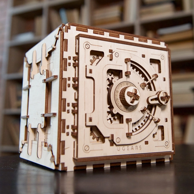 Ugears 3D Wooden Mechanical Safe Puzzle