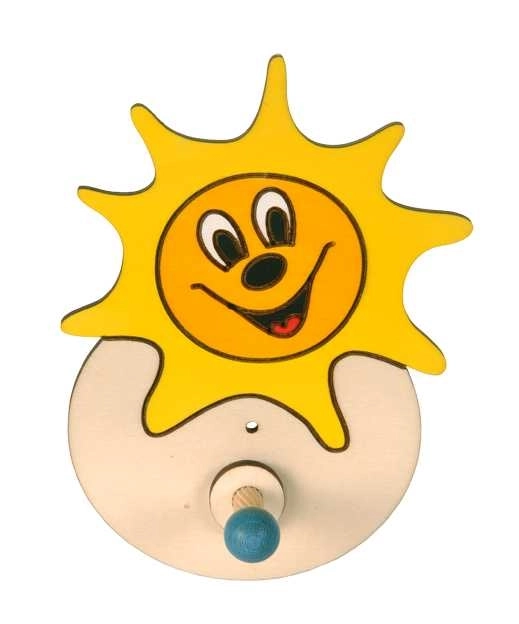 Sunny Wooden Wall Hook for Kids