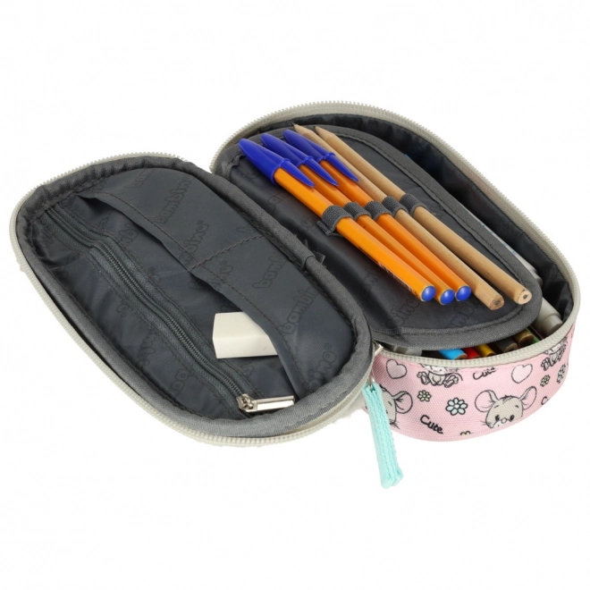 Sturdy Mouse Pencil Case for School