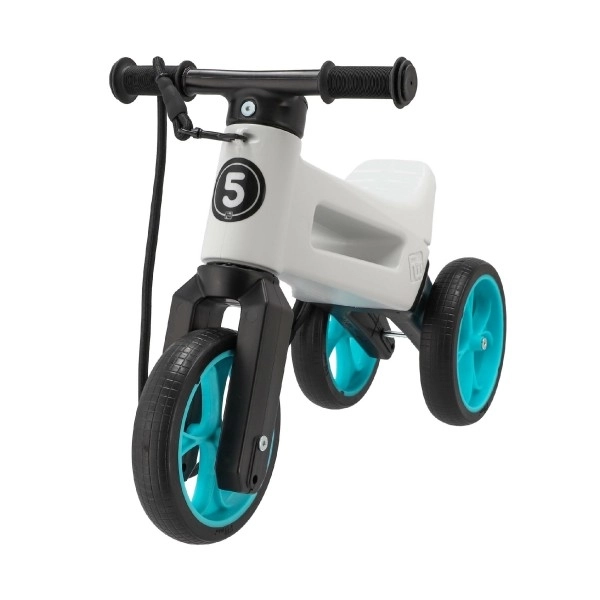 Funny Wheels Rider Supersport Orange 2-in-1 Ride-On – White-Turquoise