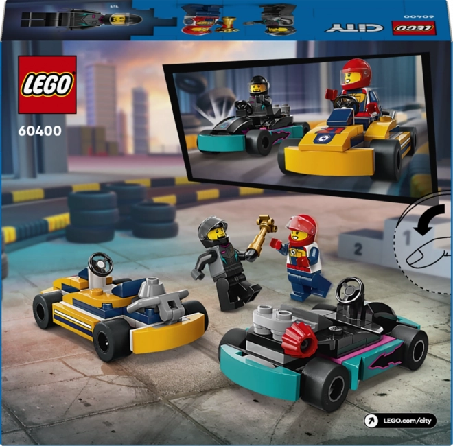 Racing Go-Karts and Drivers Set