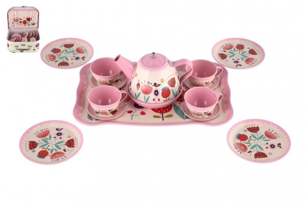 Children's Tea Set in a Tin Box