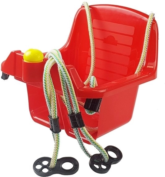 Altalena a secchiello rossa per bambini