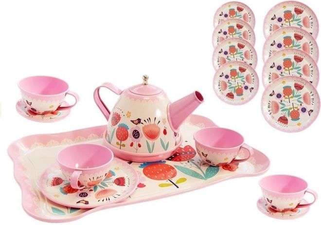 Tea Set for Girls with Cups and Saucer, Perfect for Tea Parties