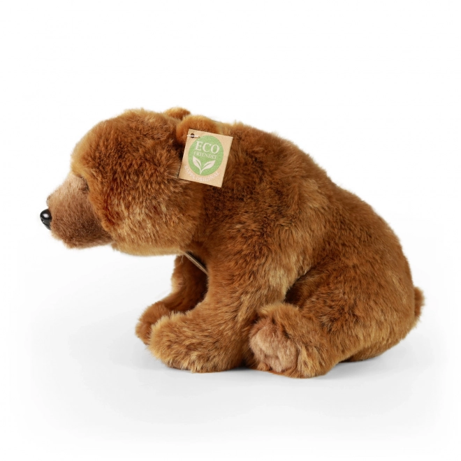 Eco-friendly plush grizzly bear 30cm