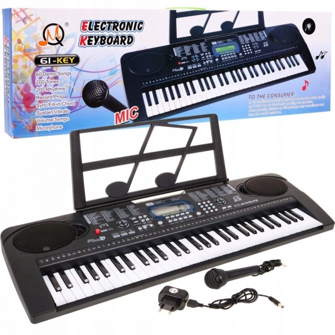 Children's Keyboard Instrument with Microphone and USB