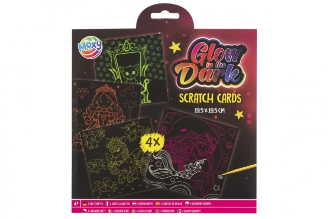 Glow in the Dark Scratch Art Set for Girls