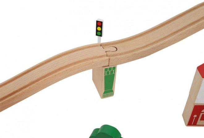 Wooden Battery Operated Train Set