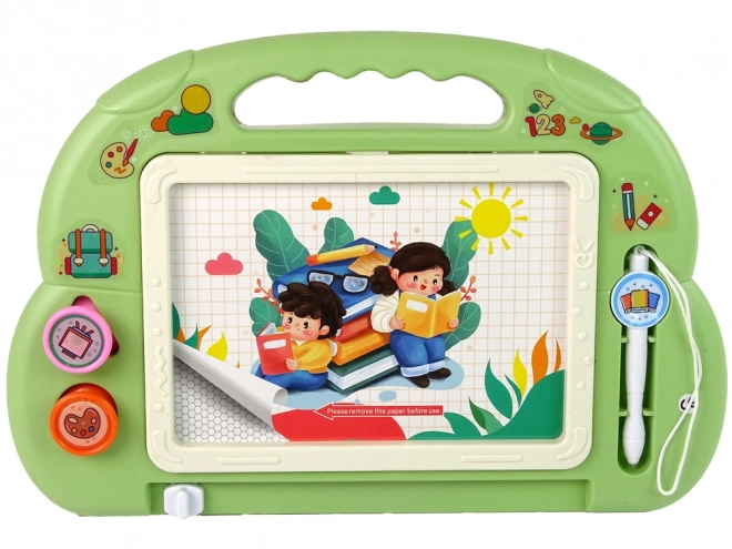 Green Magnetic Drawing Board for Kids