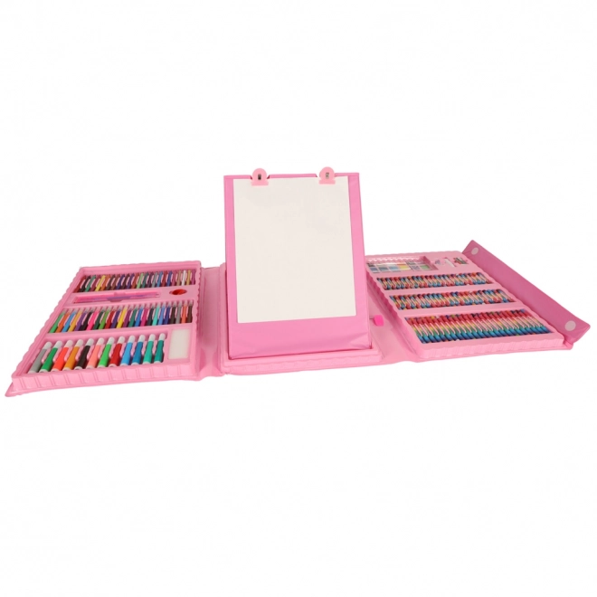 Art Set in Pink Carry Case with 208 Pieces