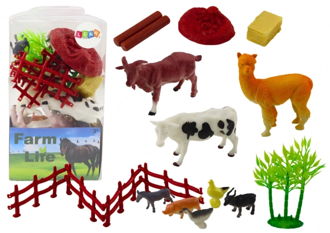 Farm Animal Figures Set with Accessories