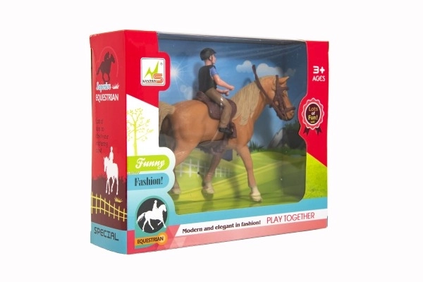 Jockey with Horse Toy Set