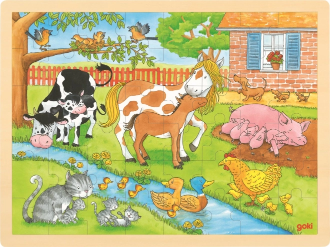 Wooden Farm Life Puzzle